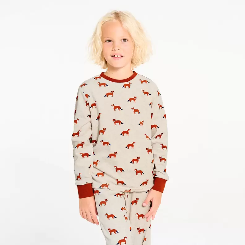 Pyjama en velours motif renard beige Garçon offre à 299 Dh sur Okaidi