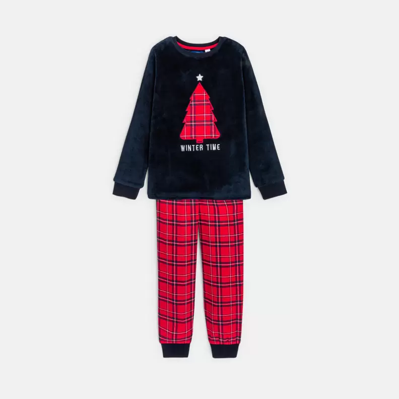 Pyjama de Noël rouge garçon offre à 329 Dh sur Okaidi