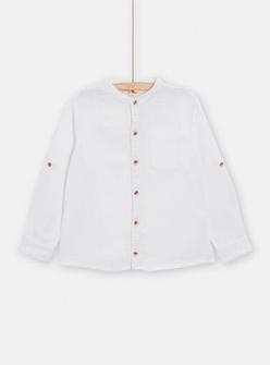 Chemise blanche en gaze de coton pour garçon offre à 19,99 Dh sur Du Pareil au Même