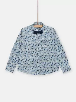 Chemise imprimée fleurie bleue pour garçon offre à 19,99 Dh sur Du Pareil au Même