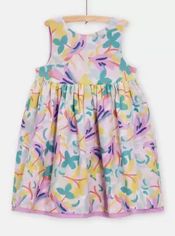 Robe réversible imprimée oiseaux violets pour fille offre à 29,99 Dh sur Du Pareil au Même