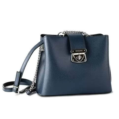 Sac Excellence en Cuir de veau Italien bleu offre à 2360 Dh sur Excellence