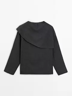 Chemisier cape laine offre à 999 Dh sur Massimo Dutti