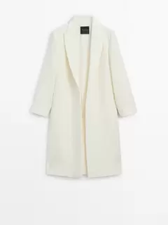 Manteau texturé en laine offre à 3999 Dh sur Massimo Dutti