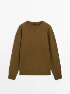 Pull long brushed en cachemire mélangé offre à 2799 Dh sur Massimo Dutti