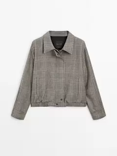 Veste bomber à carreaux offre à 2199 Dh sur Massimo Dutti