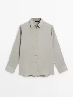 Chemisier à rayures 100 % soie offre à 1499 Dh sur Massimo Dutti