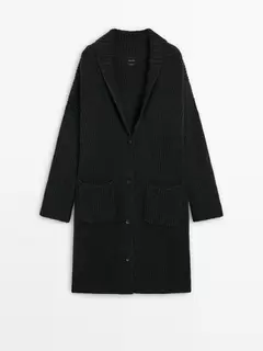 Cardigan long 100 % laine offre à 2499 Dh sur Massimo Dutti