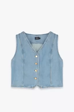 GILET EN JEAN offre à 229 Dh sur Marwa