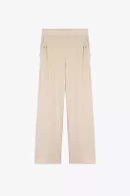 PANTALON FLUIDE CÔTELÉ offre à 179 Dh sur Marwa