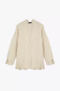 CARDIGAN AVEC FRANGES offre à 279 Dh sur Marwa