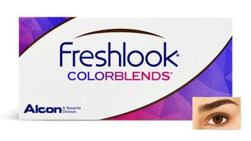 Lentilles de couleur correctrices FreshLook ColorBlends Cannelle Boîte de 2 Alcon offre à 19,6 Dh sur Lynx Optique