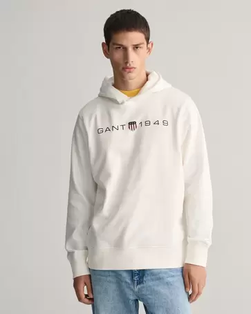 Sweat à capuche à logo imprimé offre à 100 Dh sur GANT