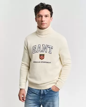 Pull col roulé GANT Graphic offre à 170 Dh sur GANT