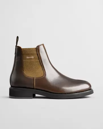 Bottines Chelsea en cuir Prepdale offre à 180 Dh sur GANT