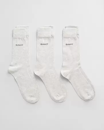 Lot de 3 paires de chaussettes en coton mercerisé offre à 30 Dh sur GANT