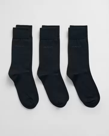 Lot de 3 paires de chaussettes en coton mercerisé offre à 35 Dh sur GANT