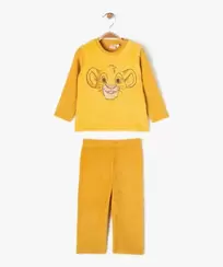 Pyjama 2 pièces velours avec motif Le Roi Lion bébé garçon - Disney offre à 9,99 Dh sur GÉMO