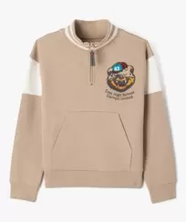 Sweat à col zippé garçon - Camps United offre à 10,49 Dh sur GÉMO