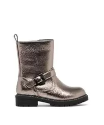 Boots fille fourrées effet métallisé avec boucle fantaisie et à zip offre à 26,59 Dh sur GÉMO