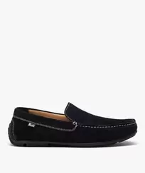 Mocassins homme unis en cuir velours offre à 34,99 Dh sur GÉMO