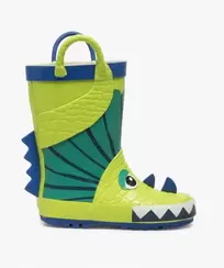 Bottes de pluie garçon à anses motif dinosaure en relief offre à 16,99 Dh sur GÉMO