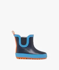 Bottes de pluie bébé garçon fourrées à semelle crantée offre à 16,99 Dh sur GÉMO