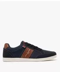 Baskets homme en toile basse style denim à bande contrastante - Lee Cooper offre à 39,99 Dh sur GÉMO