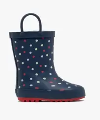 Bottes de pluie bébé garçon intérieur fourré avec deux anses offre à 16,99 Dh sur GÉMO