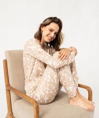 Pyjama en viscose fluide imprimée ourson femme - LuluCastagnette offre à 23,09 Dh sur GÉMO