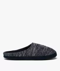 Chaussons homme mules dessus en maille chinée offre à 6,49 Dh sur GÉMO