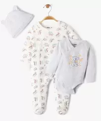 Ensemble 3 pièces spécial nuit bébé garçon offre à 13,99 Dh sur GÉMO