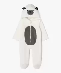 Surpyjama en maille peluche à capuche animée bébé offre à 13,99 Dh sur GÉMO