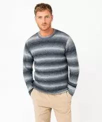 Pull en maille effet tie and dye homme offre à 16,49 Dh sur GÉMO