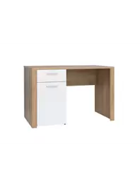 BUREAU BALDER 1PORTE Et 1TIROIR -Blanc / Chêne offre à 1690 Dh sur KITEA