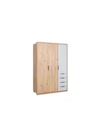 ARMOIRE VELATA 3 PORTES + 4TIROIRS- Chêne / Gris offre à 6590 Dh sur KITEA