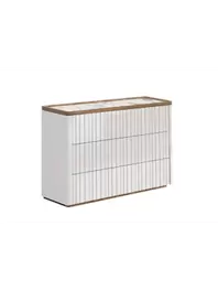 Commode LIONTE - Blanc / Beige offre à 3990 Dh sur KITEA