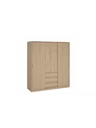 Armoire BREAK 2 Portes + 3 Tiroirs - Beige offre à 5990 Dh sur KITEA