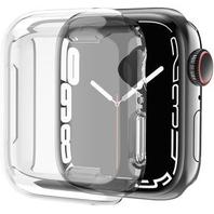 Pochette Pour Apple Watch serie 7 serie 8 serie 9 , 45mm Cover Coque iWatch Film Protection Ecran Transparent offre à 44 Dh sur Jumia