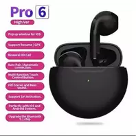 TWS Pro 6 Écouteurs stéréo Sans Fil, Touch Control Compatible IOS Et Android offre à 99 Dh sur Jumia